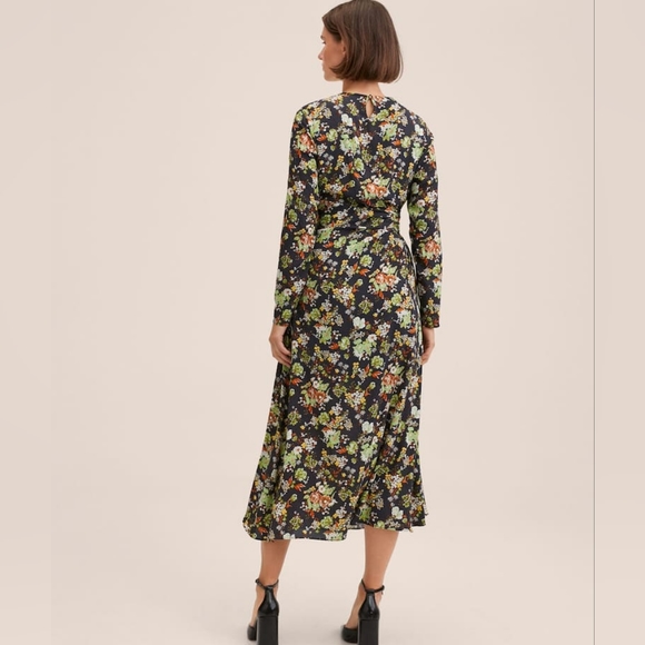 MANGO Cut-out Ruched dress - Picture 5 of 7